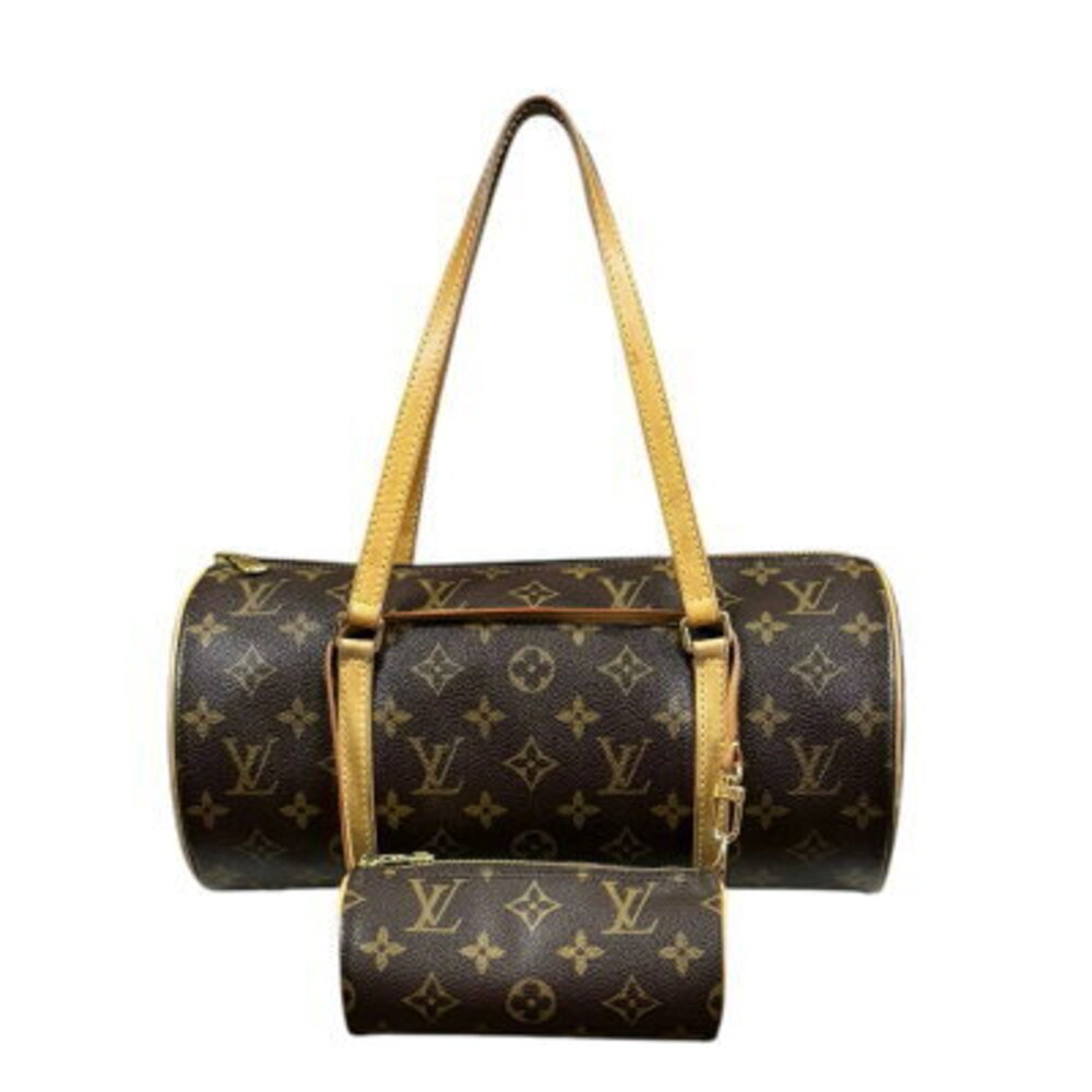 Louis Vuitton Papillon Monogram Handbag Canvas Brown